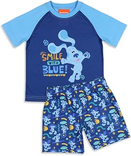 Nickelodeon Toddler Boy's Blue's Clues Smile Blue Sleep Pajama Set Short