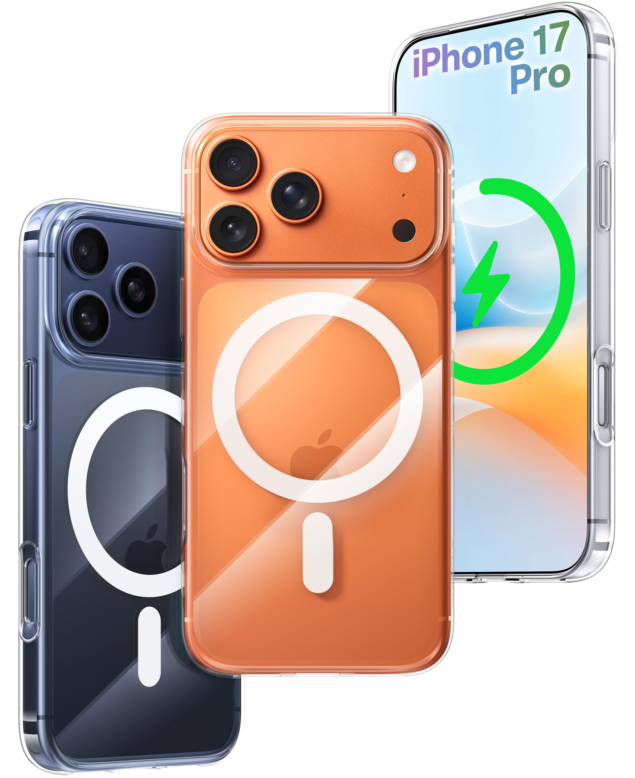 Amazon.co.jp: TORRAS iPhone 17 Pro 用 ケース クリア Magsafe対応