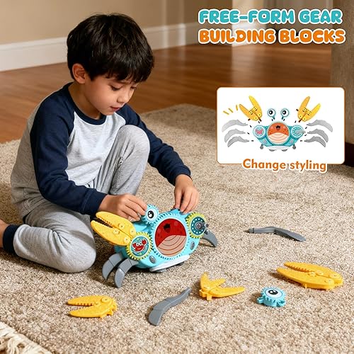 Miniatura 15 de Juguete de cangrejo morado para bebé, cangrejo violeta para el tiempo boca abajo, cangrejo para caminar, bailar, cangrejo en movimiento, con música