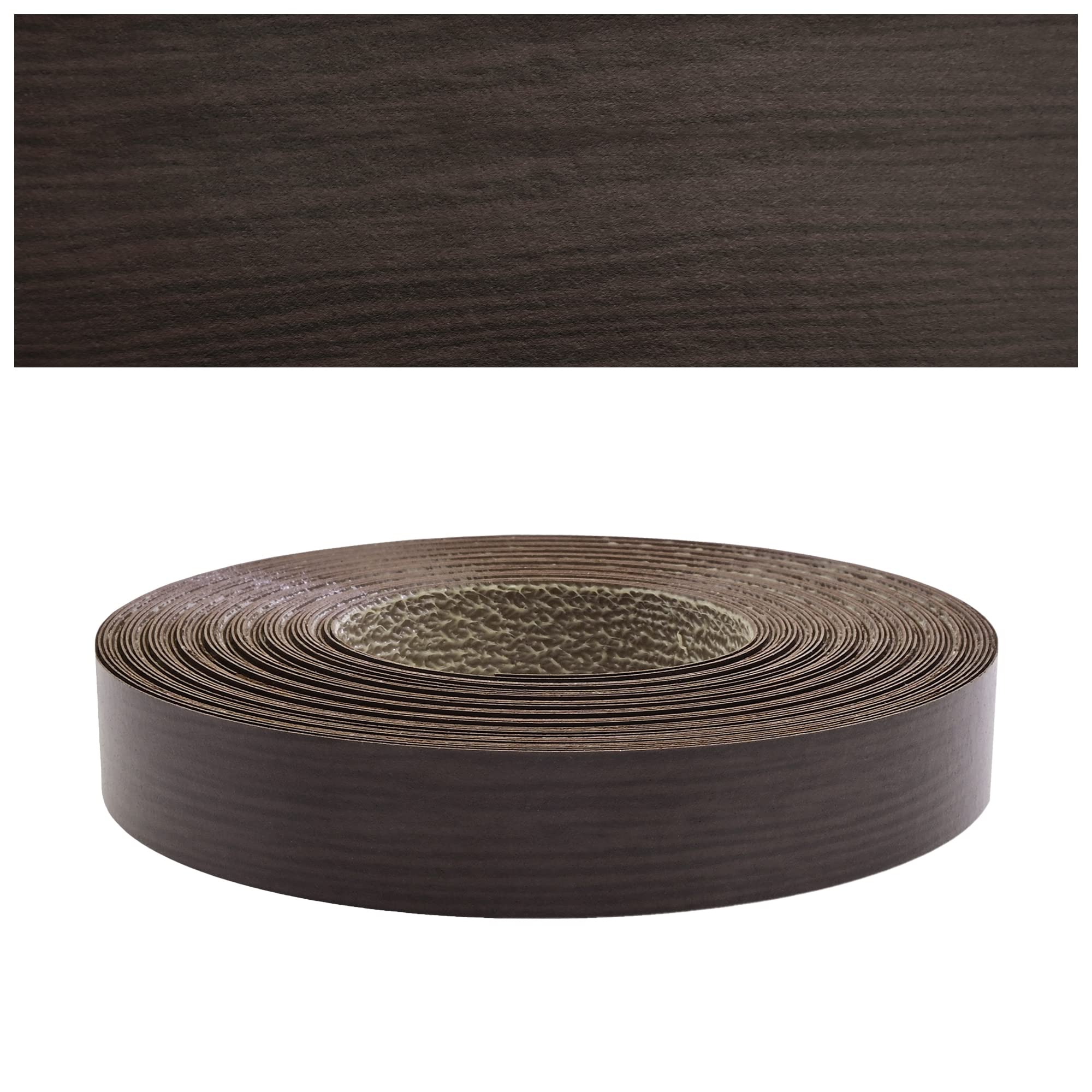 Bande de Chant Melamine Wengé 28mm x 10m 0,50mm Thermocollant Mprofi MT