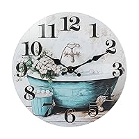 8" Rustic Bathtub Waterproof Clock