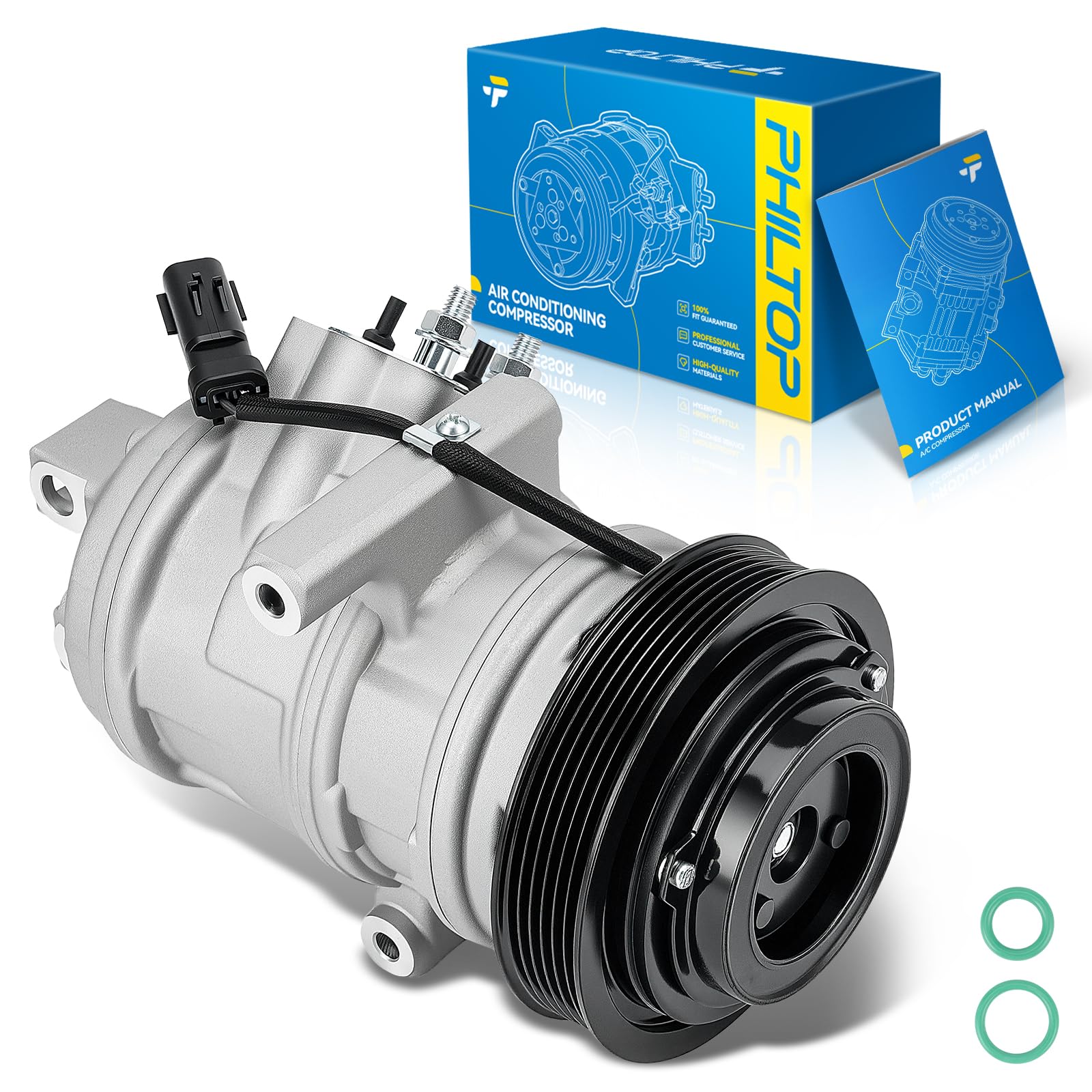 PHILTOP 98309 NEW AC Compressor w/Clutch for 300/Charger 2006-2010 2.7L