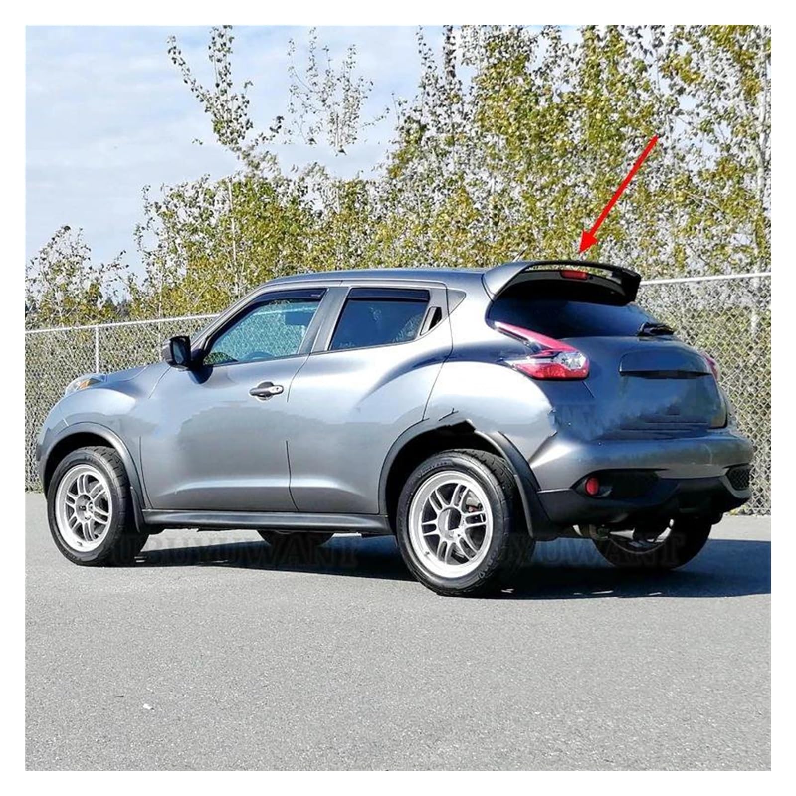 FCNNYBF Heckspoiler Für Nissan Juke I 2010-2019 - Carbon Look Spoilerlippe