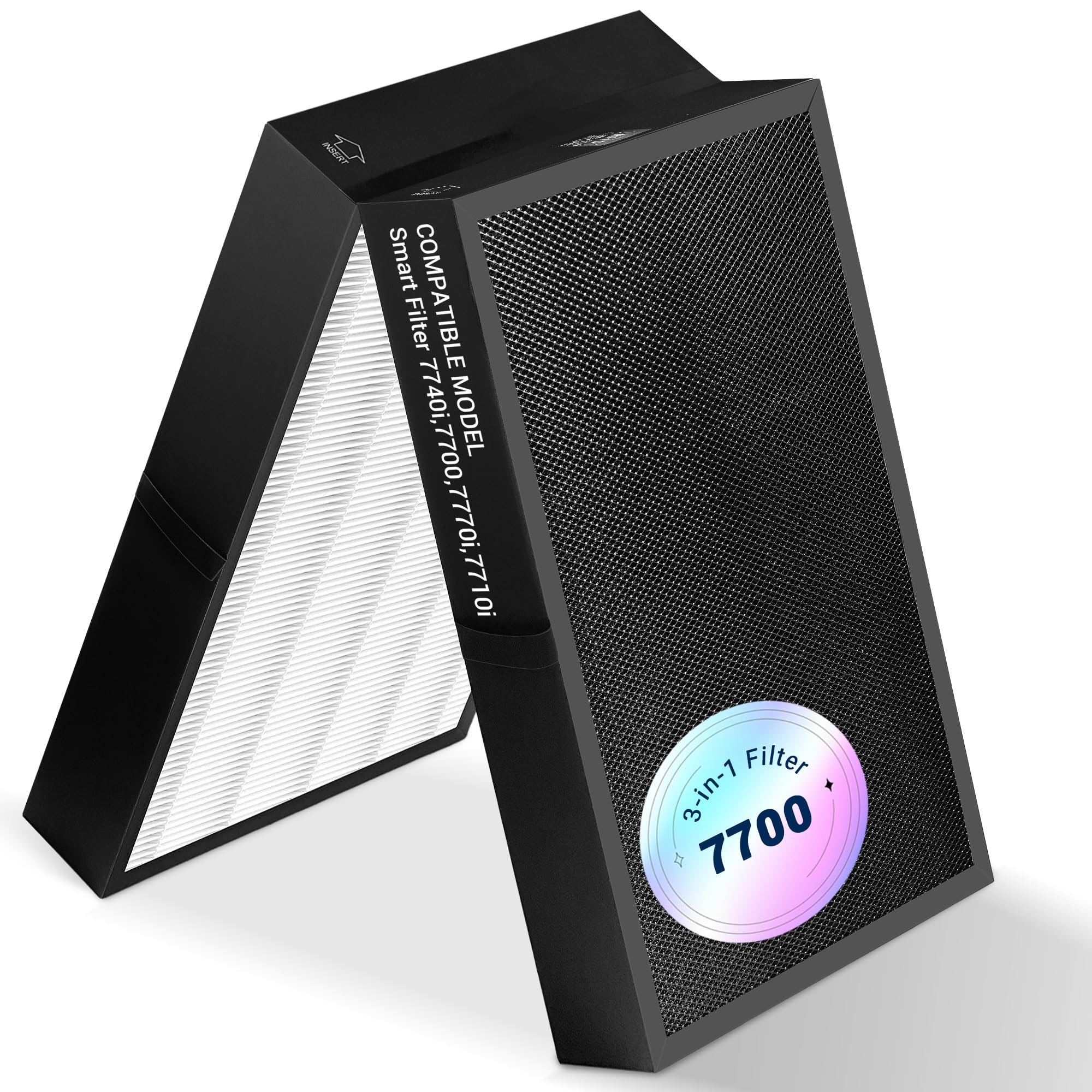 Facecool TOMORAL 7700 Replacemen Filter Compatible with BLUEAIR Air Pu-rifier Protect 7770i, 7710i, 7740i, 7700, 3-Stage Filtration with Main Filter and Activated Carbon Filter