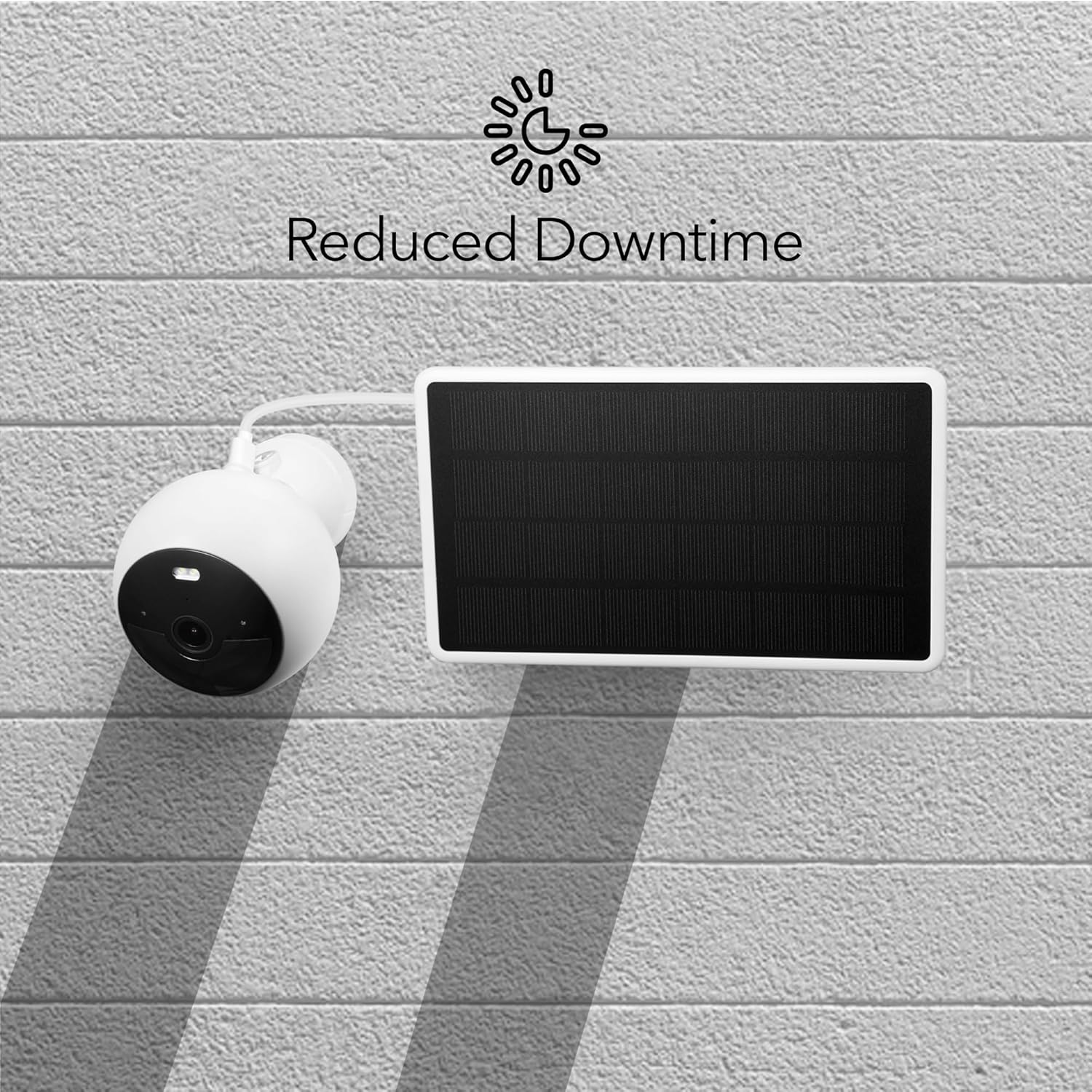 Wasserstein Solar Panel (2W) Compatible with Noorio B200/B210/B310 Security Cameras (Camera NOT Included)