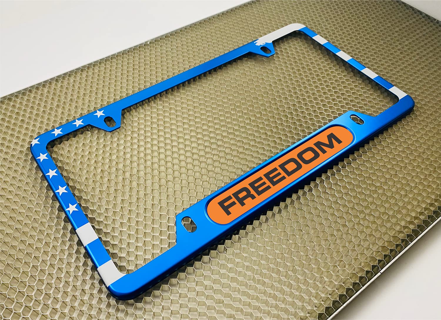 USA Patriotic | American Flag Custom Personalized Anodized Aluminum Thin Top | - Picture 120 of 133