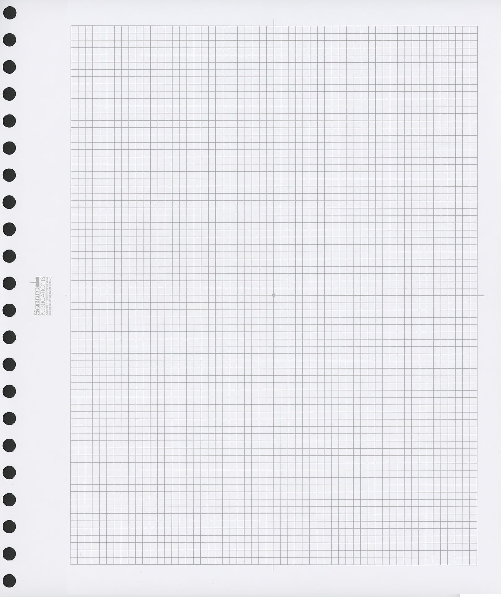 50 quadrille leaves for Salisbury multi-ring stamp album binder. 240x280mm