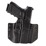 Black Carbon Fiber OWB Holster &lpar;Right-Hand&comma; Glok 19&sol;19X&sol;25&sol;45&sol;44&sol;23&lpar;Gen 3-4&rpar;&sol;32&rpar;