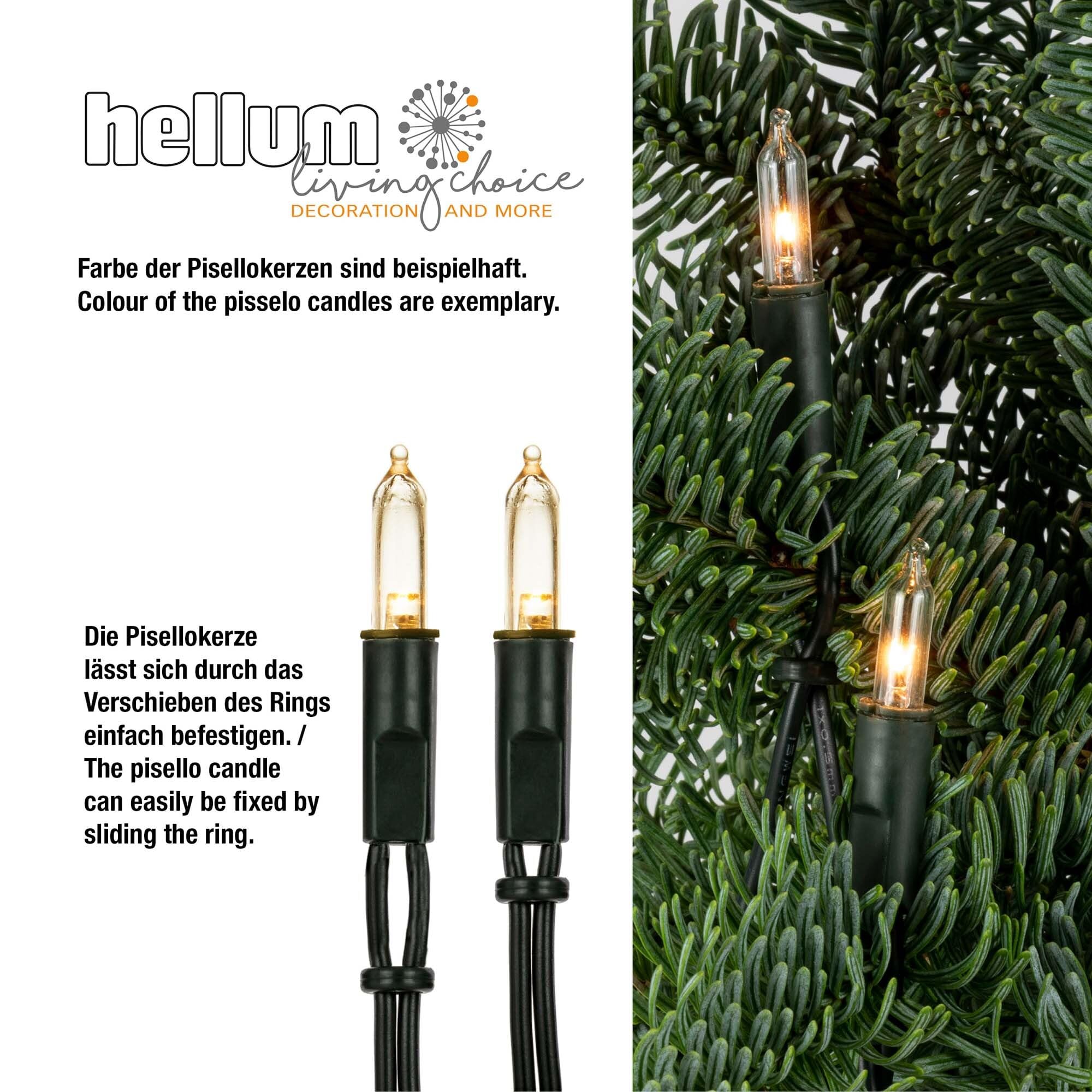 Hellum Guirlande lumineuse LED multicolore, 100 LED avec 14,85 m d'éclairage, guirlande lumineuse à alimentation électrique pour l'intérieur avec prise, pour sapin de Noël, moins de 59 lumens 150278