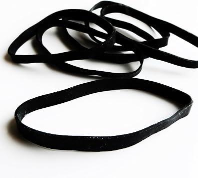 10 Heavy Duty Rubber Bands | Big Thick XL-Large UV Resistant Black Rubber-Bands for Fishing, RC, or Hair + Use What the Pros Use + 1 Pack of 10 Bands # 64-size, 1/4 x 3 1/2 Inch