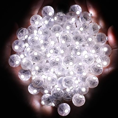 Miniatura 1 de 100 luces LED para globos, mini luces LED para decoraciones de fiesta, globos iluminados, luces de fiesta de neón para linterna de papel, huevos de