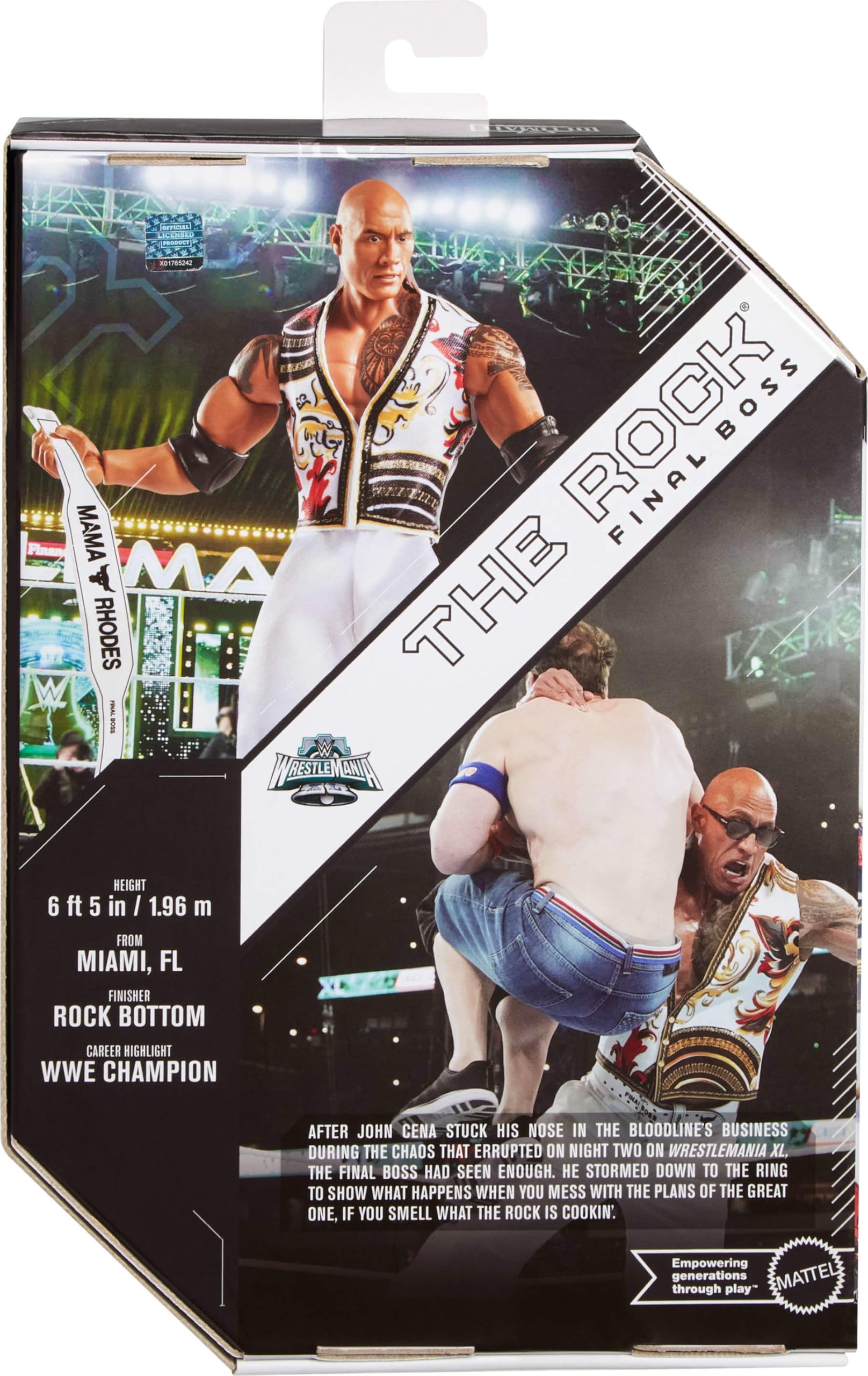 スポーツ MATEL WWE THE ROCK ULTIMATE EDITION The Rock (Final Boss) - WWE Ultimate Edition 25 Ringside Exclusive