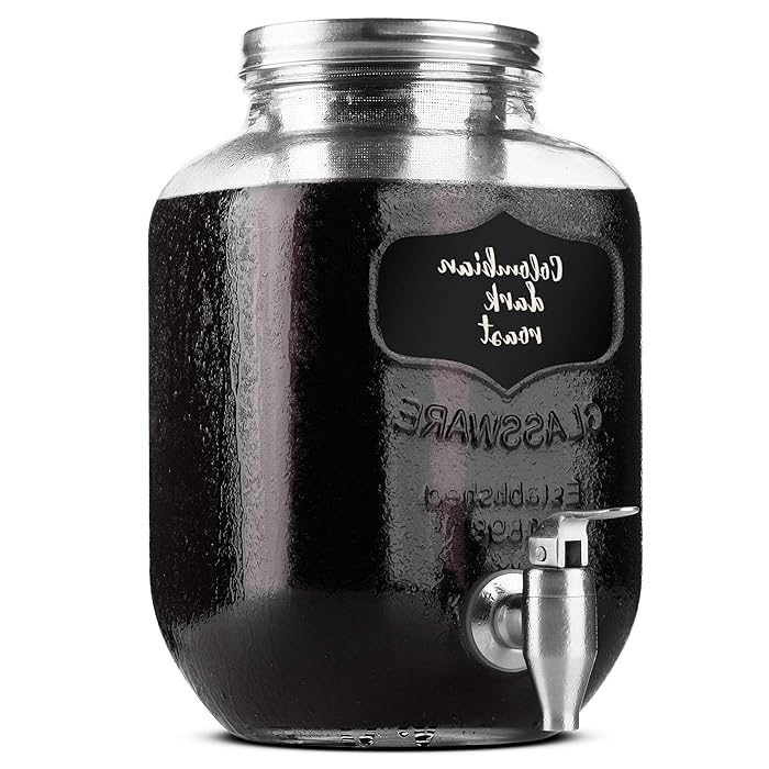 Buy BTaT Cold Brew Coffee Maker, 1 Gallon Mason Jars Drink Dispenser