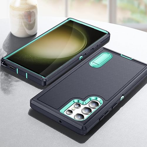 Miniatura 8 de BaHaHoues Funda para Samsung Galaxy S23 Ultra con soporte integrado, a prueba de golpes y caídas de grado militar para Galaxy S23 Ultra 5G