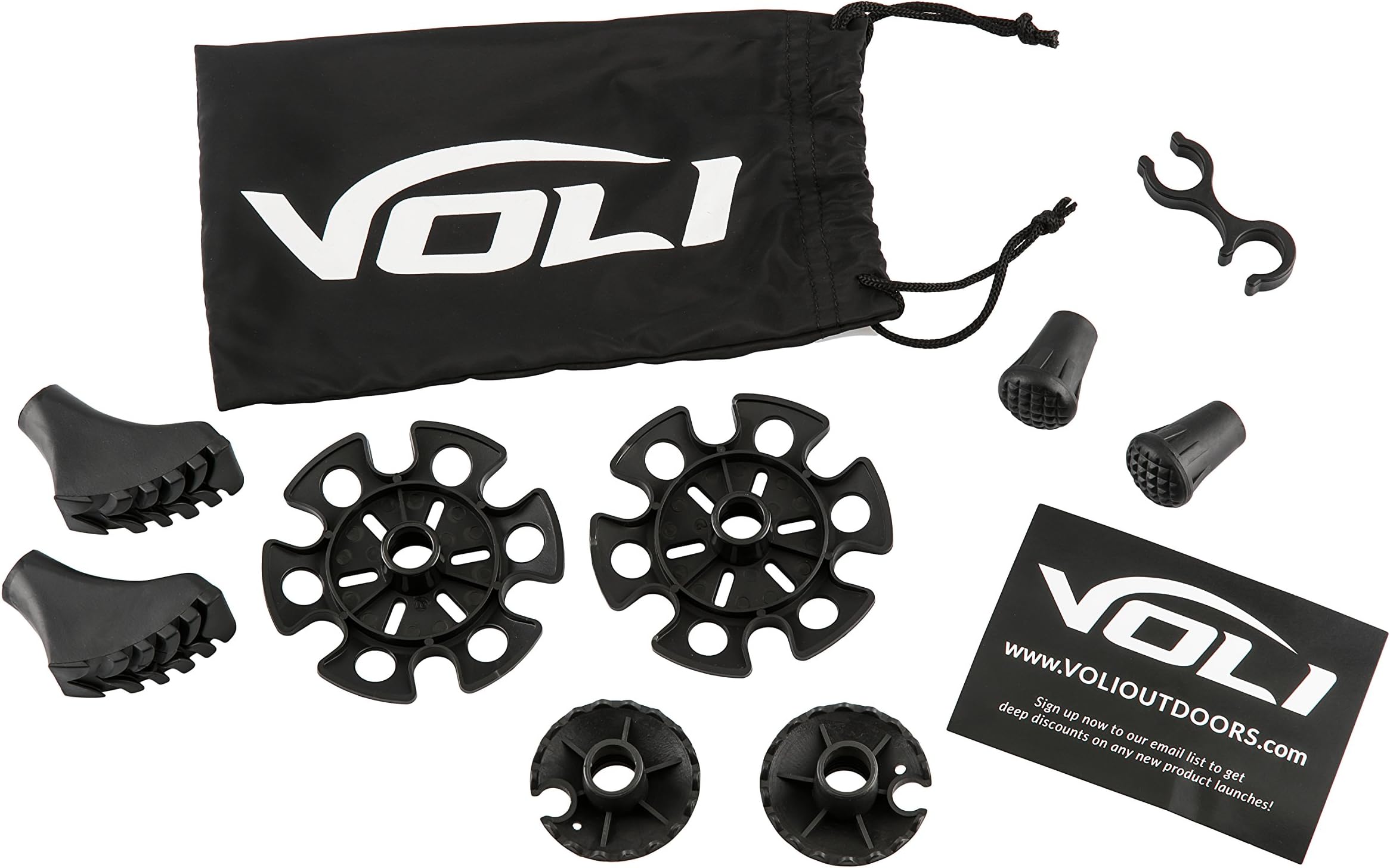 Voli Trekking Pole Replacement Tips and Baskets