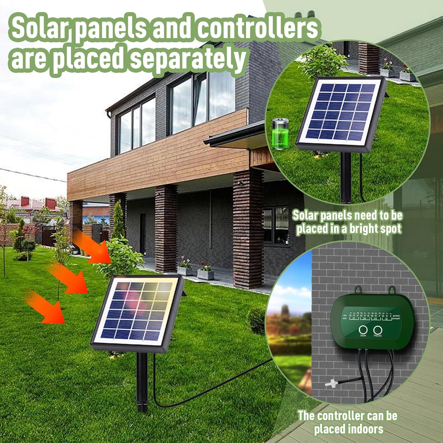 Zonne-Energie Automatische Bewateringsset, Bewatert 30 Planten