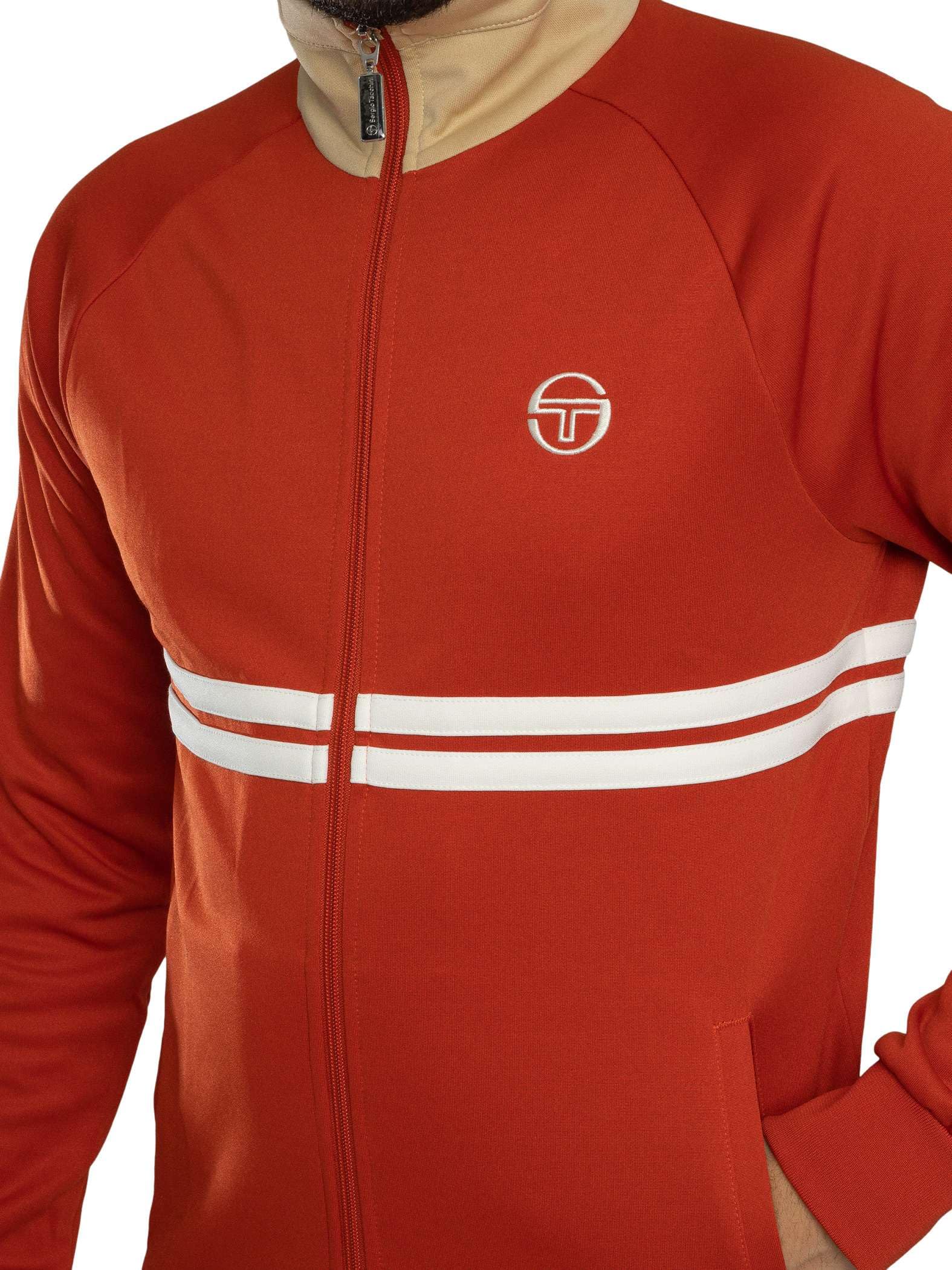Sergio Tacchini Męski Kurtka Dallas Track, Rooibos Tea/Mojave Desert/Gardenia