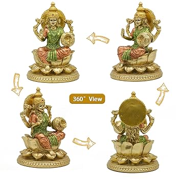 希少、ヒンドゥー教、ラクシュミー、インドの女神、キャンバスアート、裏面フック付き 希少、ヒンドゥー教、ラクシュミー、インドの女神、キャンバス