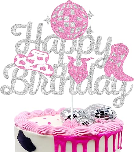 Decoración para pastel de cumpleaños de vaquera occidental, decoración de pastel de cumpleaños de vaquera occidental, tema de rodeo, decoración de