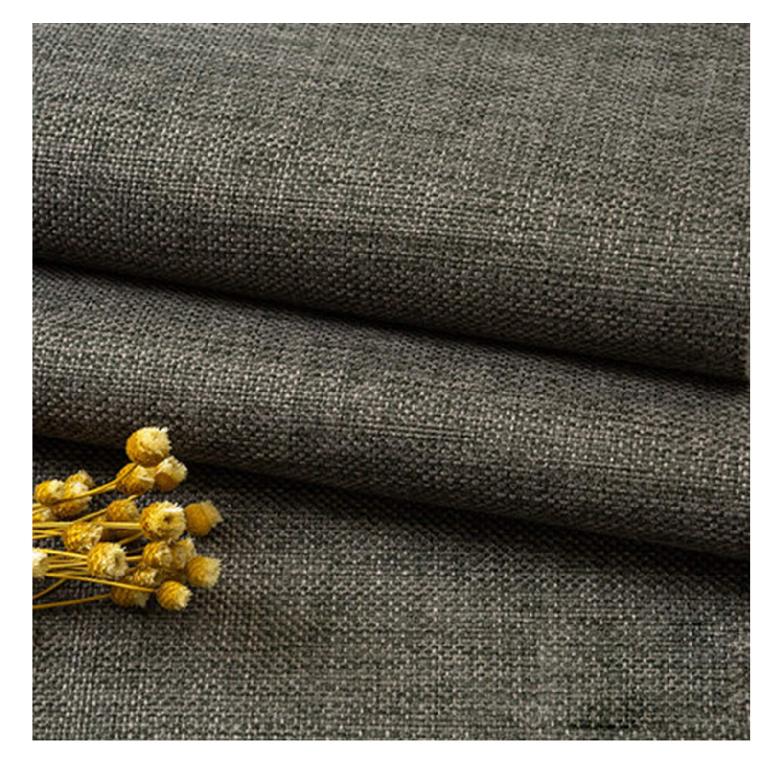 Tissu de lin naturel pour couture de rideaux et broderie au mètre