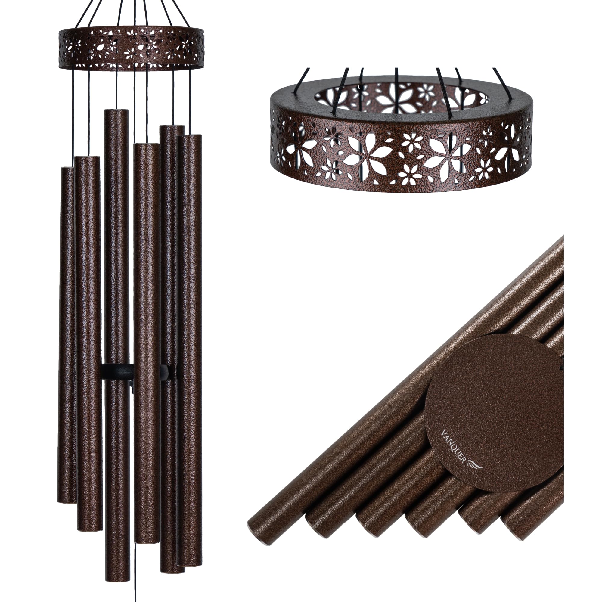 large wind chimes for outside deep tone - 48'' wind chimes outdoor clearance, deep tone windchimes outdoors, memorial gift, sympathy gift, garden patio yard, home décor
