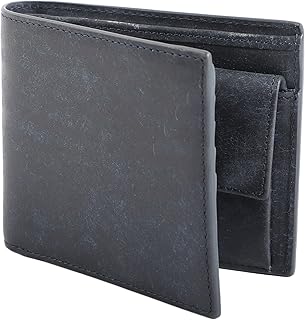 [Boosters]財布 二つ折り財布 さいふ 本革 人気 メンズ 小銭入れ付き ウォレット メンズ ブースターズ プエブロ 薄型 革 大容量 カード 札入れ ネイビー