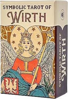 I.I.J タロットカード 78枚 ミニチュア タロット占い 【 シンボリック タロット オブ ヴィルト ミニ Symbolic Tarot of Wirth MINI 】日本語解説書付き [正規品]