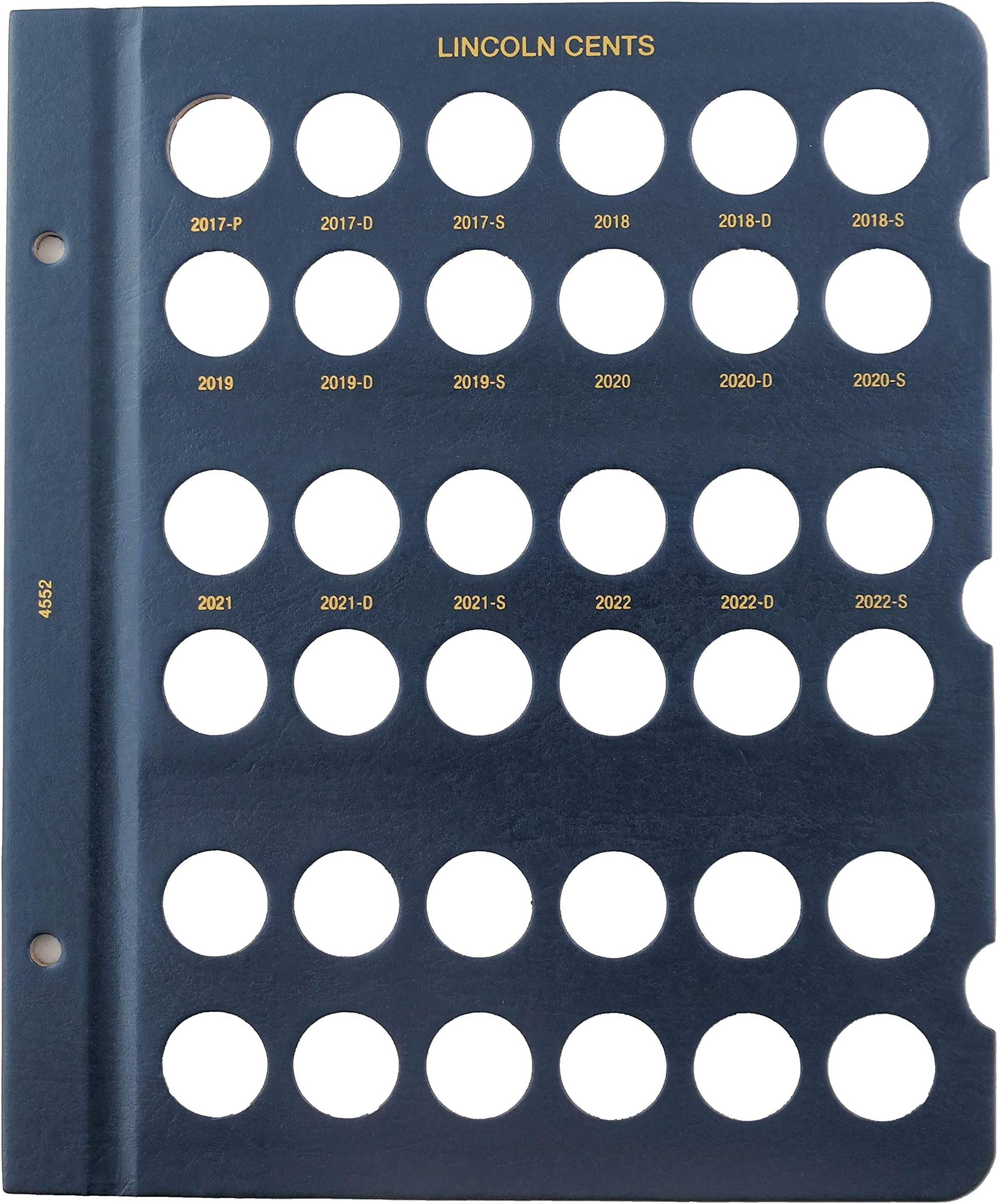 Whitman US Lincoln Cent Coin Album Page 2017-2022#4552