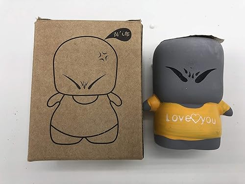 Cultiva una cabeza de hierba: una artesanía natural brillante para niños (gris-amarillo)