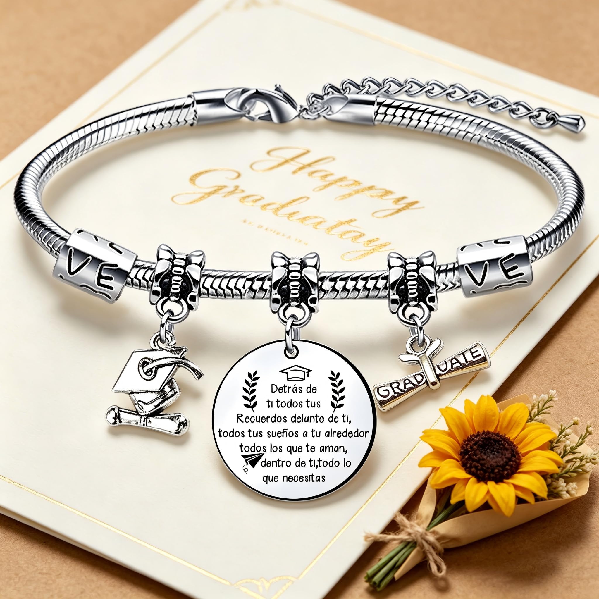 Pulsera de Graduación para Mujeres Regalos inspirados Graduados Recuerdo