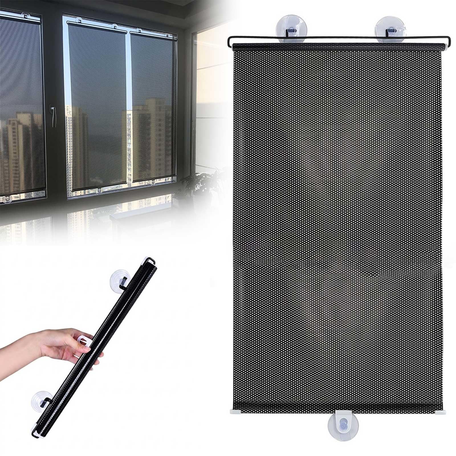 Store Enrouleur à Ventouses, Stores occultants Portables sans perçage, Store Pare-Soleil rétractable, Rideau Occultant Thermiques pour Chambre de bébé, Bureau ou Voyage