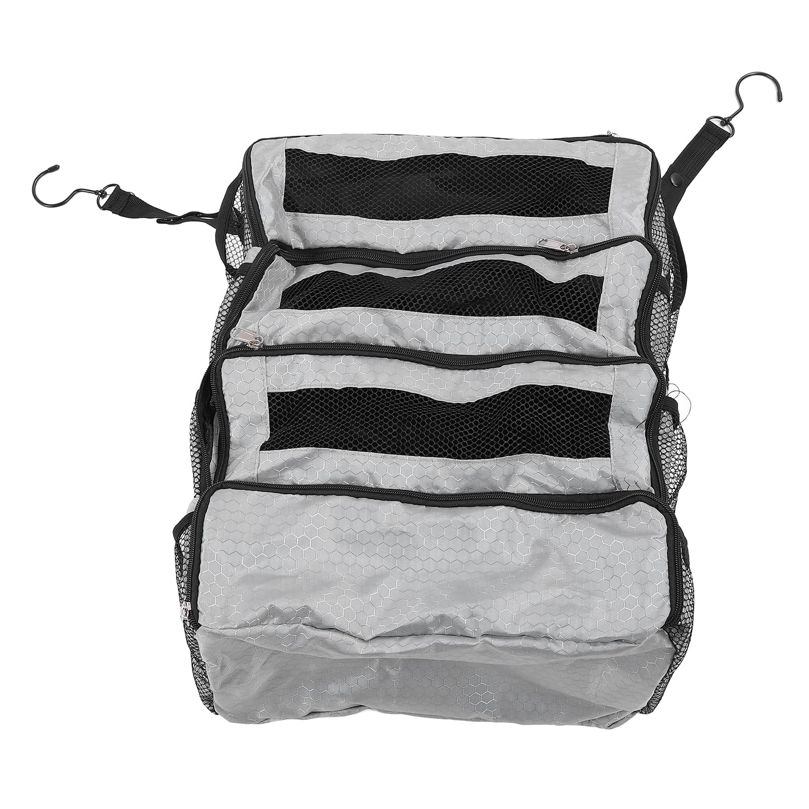 Organisateur de valise, organiseur de valise suspendu pour voyage, pliable, portable, sac de transport, bagage de compression à suspendre dans l'armoire (sac uniquement), gris