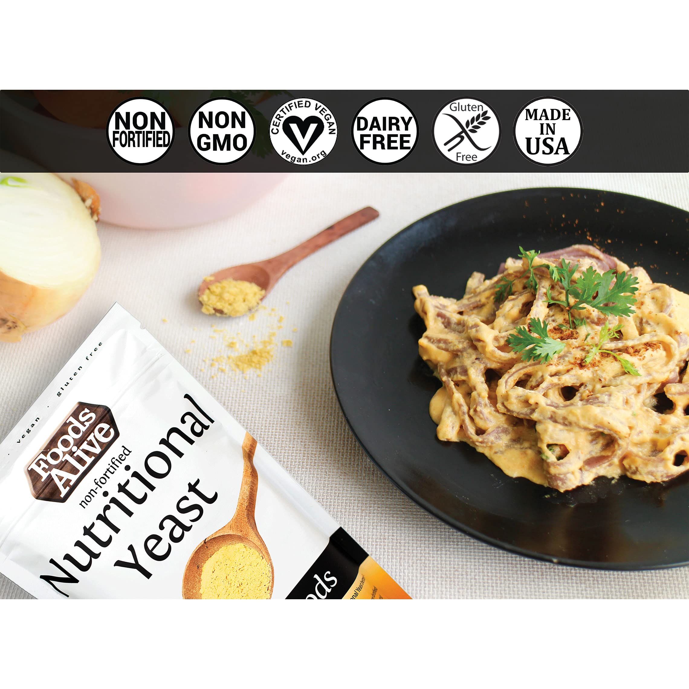 Buy Foods Alive Nutritional Yeast Flakes (Bulk 2lbs) NonFortified