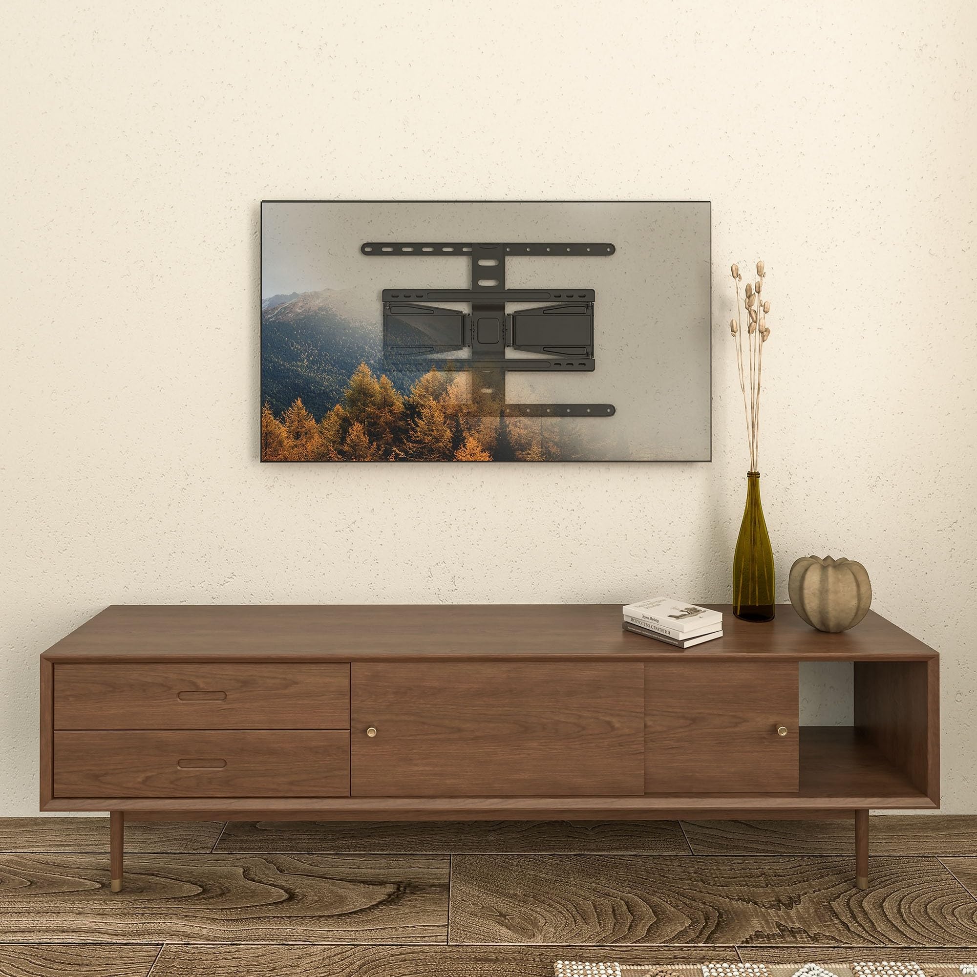 Kruger&Matz Soporte de Pared Universal Ultra Delgado 43"-90" Ajustable Vertical y Horizontal KM1308