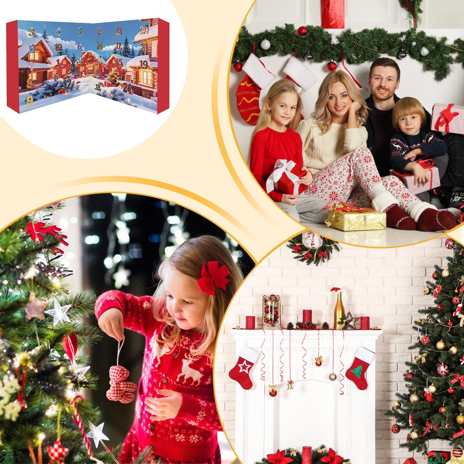 Calendario De Adviento Para Cuenta Atrás Con Árbol De Navidad De Peluche 24