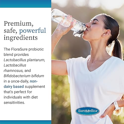 Miniatura 5 de Euromedica FloraSure Probiotic - Suplemento de digestión para ayudar contra la hinchazón ocasional y aliviar los gases - Suplemento de apoyo a la