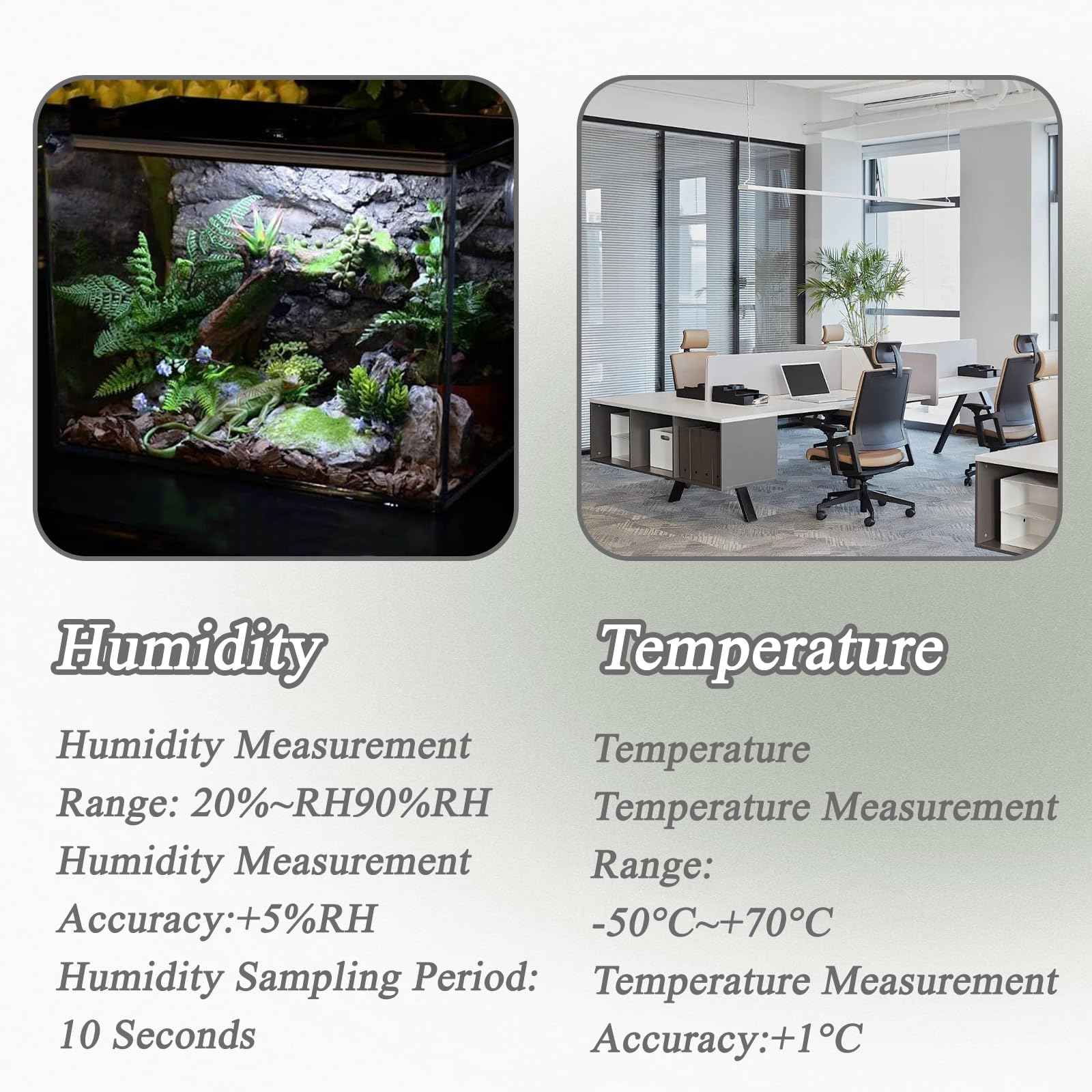 2 Pcs Reptile Thermometer, Reptile Tank Accessories, Digital Thermometer Hygrometer - Image 4