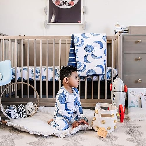 Miniatura 4 de Edredón reversible, manta de guardería para bebés y niños pequeños, carcasa de algodón orgánico y relleno de poliéster