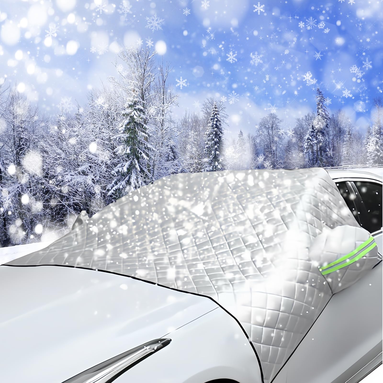 Funda de Parabrisas de Invierno para Coche 230 * 146cm Windscreen Cover Cold Protector Parabrisas Hielo Coche Protector Parabrisas Coche Cubierta Nieveparabrisas Protege