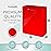 OccasionALL Red Gift Bags, Red Paper Bags with Handles for Christmas, Holidays, Birthdays, Weddings, Party Favors & Supplies, Retail, Shopping, Bulk, 7.5x3.5x9, 12 Pack