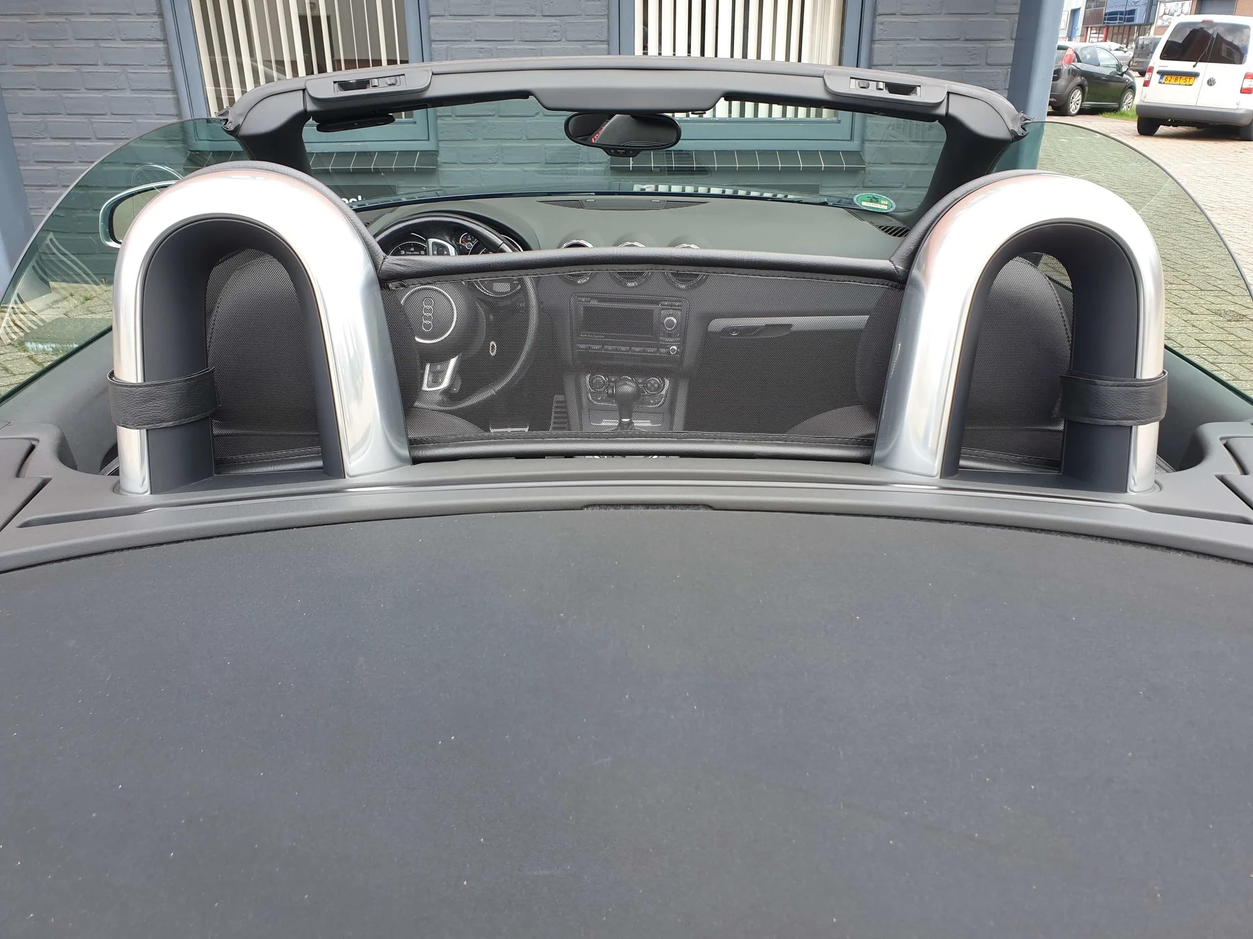 GermanTuningParts déflecteur de vent pour Audi TT 8J Roadster Décapotable 2007-2015 | Noir | Filet Anti-Remous Coupe | Délecteur d'air