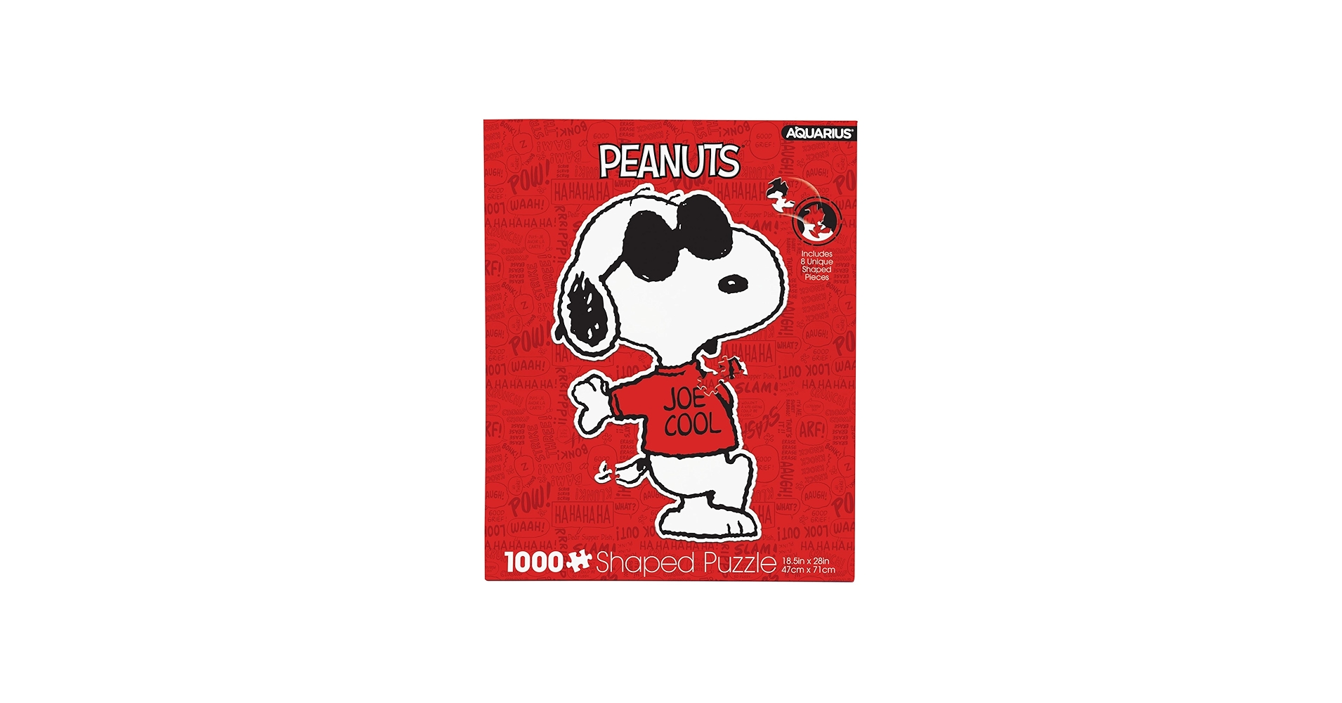PEANUTS スヌーピー ジョー・クール ジグソーパズル 1000ピース Amazon.com: Aquarius - Peanuts Joe Cool Shaped 1000 Piece