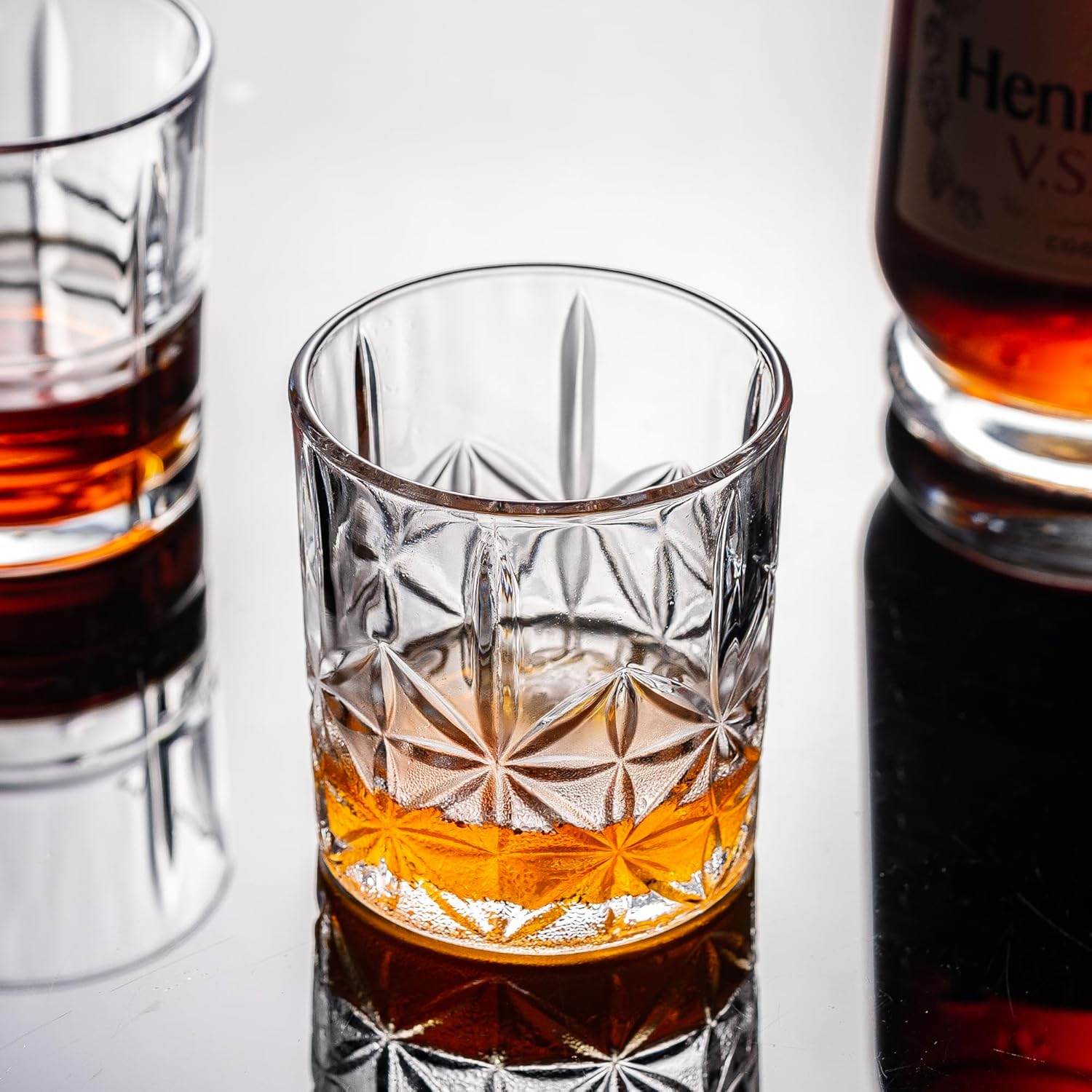 Old Fashioned Whiskey Glasses Set - 10 Ounce Rocks Barware For Scotch, Bourbon, Liquor and Cocktail Drinks - Set of 2 - Men Gift (Y2035-2) - Image 5