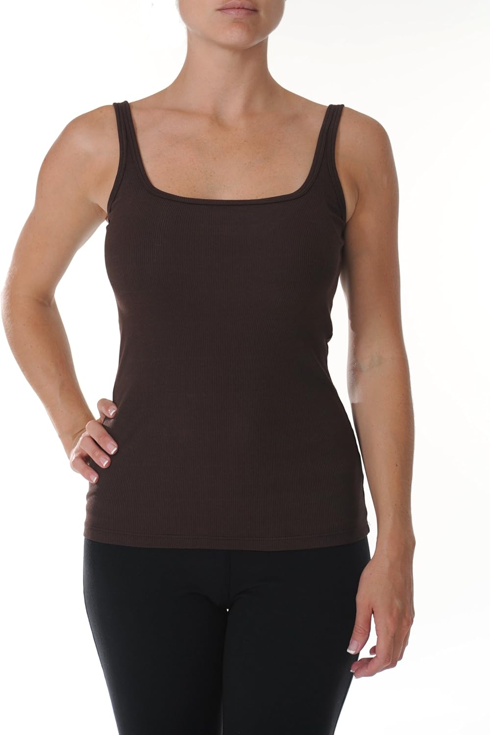 Beyond Yoga Square Neck Ribbed Tank