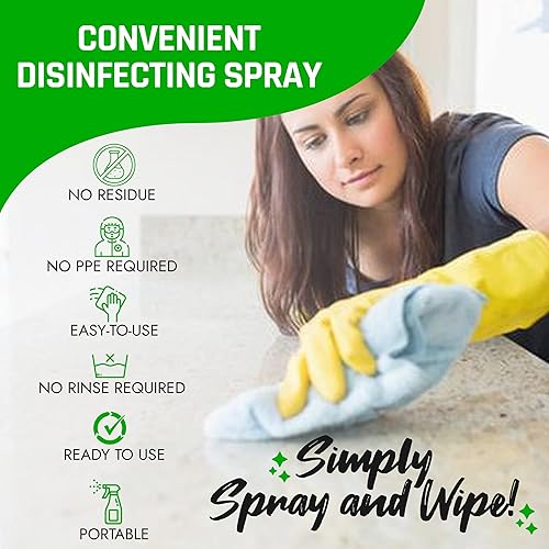 Miniatura 3 de Limpiador multiusos listo para usar, suministros de limpieza esenciales para el hogar para la higiene diaria, spray desinfectante con aroma a