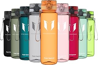 Sparrow Water Bottle Sport 500ml / 750ml / 1L - BPA-Free - Sports Bottle 1 | Water Bottle, Leak-proof, Dishwasher Safe, Lightweight, Flip Top, School, Kids, Office, Sports, Gym, Travel, Camping