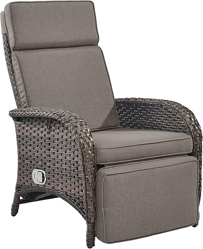 Belord Versatile Outdoor Recliner Chair - Reclining Patio Chair with