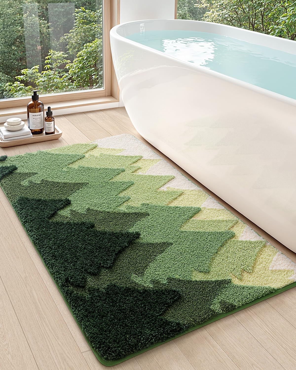 Amazon.com: DEXI Green Bath Mats 43x24, Non Slip Washable Bathroom