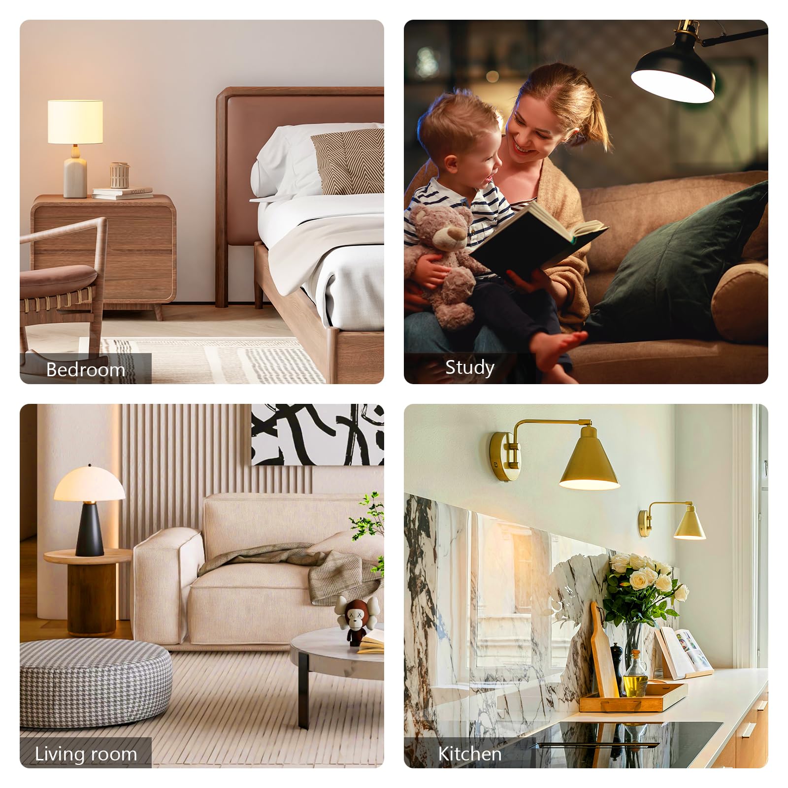 A19 LED Light Bulbs 60W Equivalent Soft White 2700K 750 Lumens Non-Dimmable LED Bulbs Efficient 8 5W 10000 — view 7