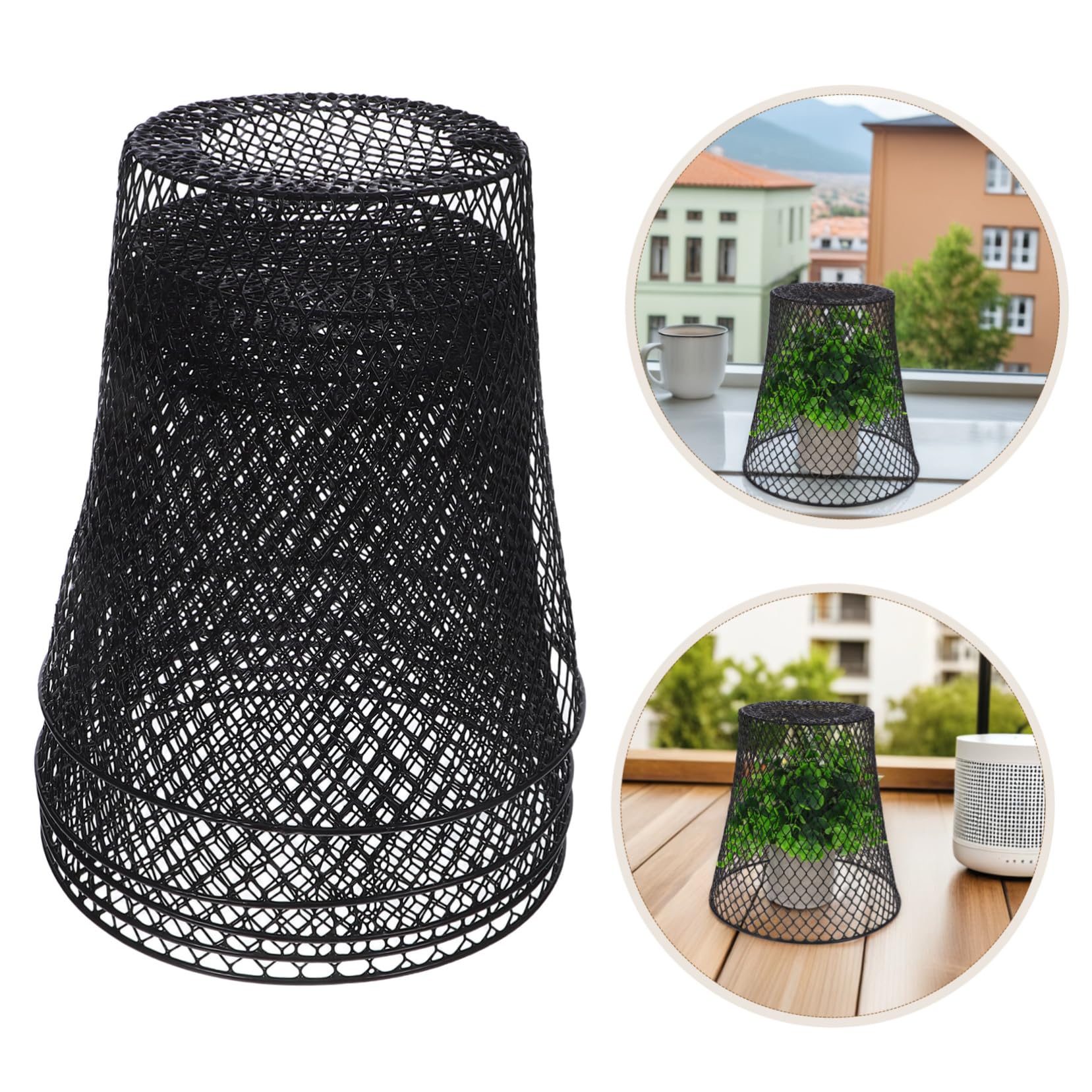 HEMOTON Cloches De Protection pour Plantes Cages Métalliques Robustes Fil De Fer pour Semis Et Légumes Utilisables Extérieur sur Balcon Petits Jardins